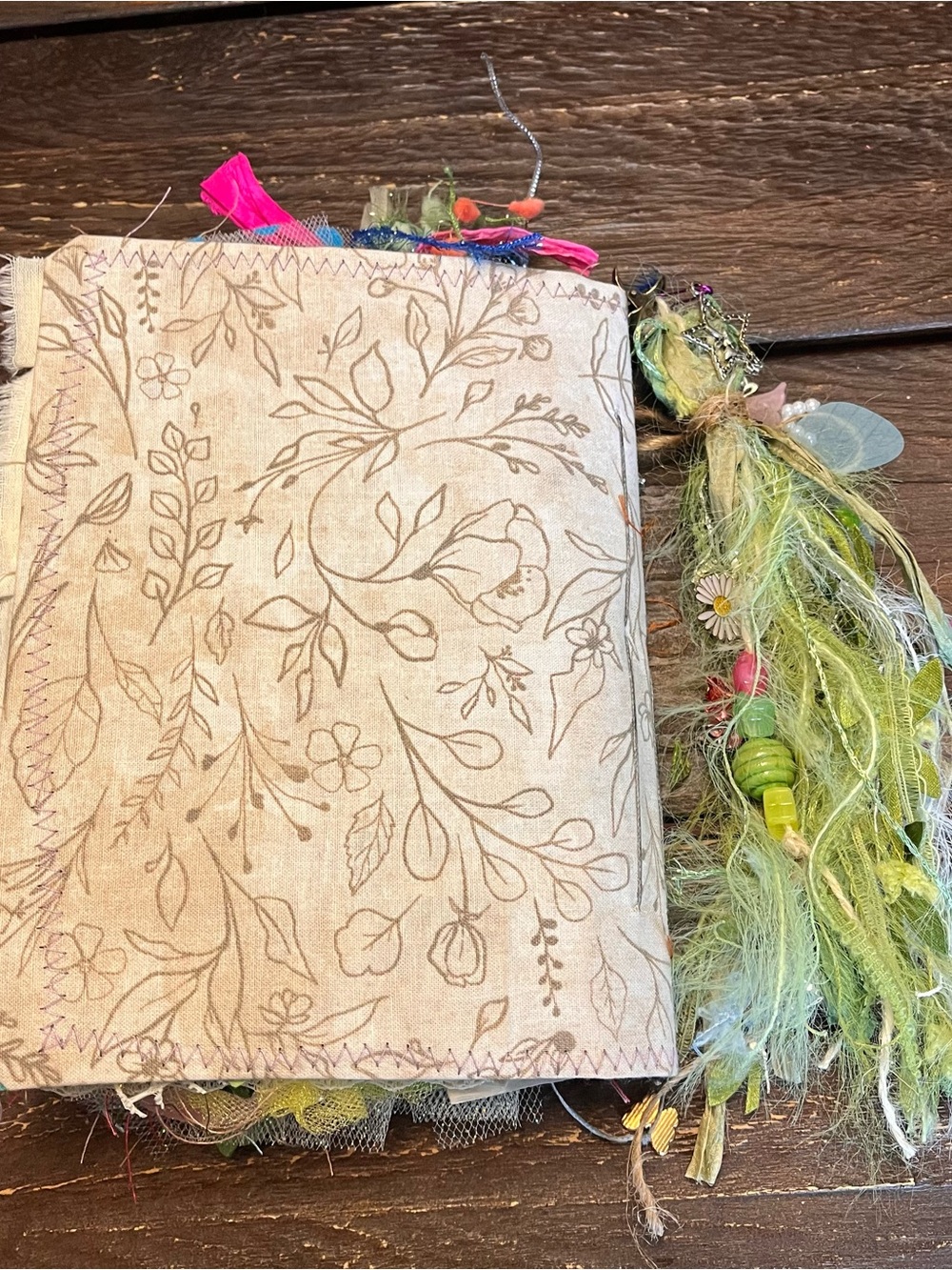Fairy Junk Journal Grungy Floral Woodland Forest Boho Softcover 3 Signatures - Picture 6 of 16